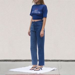 Rejina Pyo Two Tone Toby Jeans